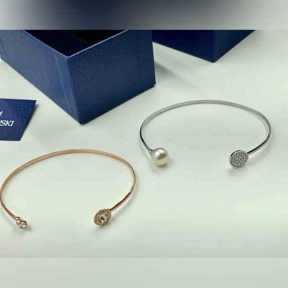 Swarovski double bangle open bracelet - Picture 3 of 8